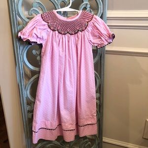 Smocked Pink Dress